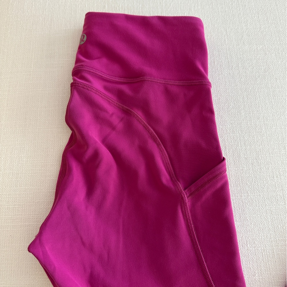 Lululemon Vibrant Pink Leggings - Picture 3 of 10